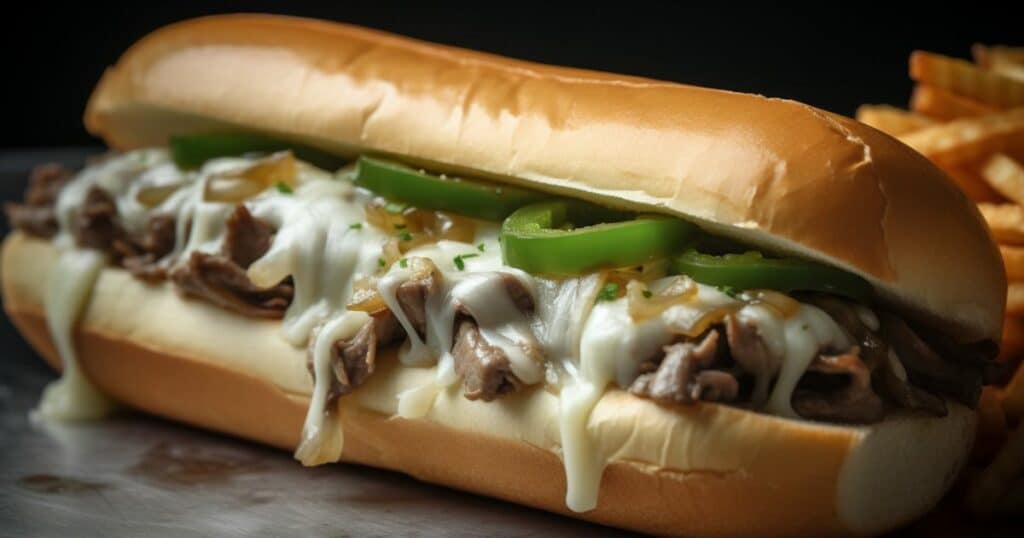 cheesesteak con peperoni